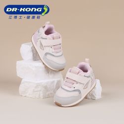 江博士 女童鞋冬季加绒女宝宝舒适保暖婴儿步前鞋B1301872A