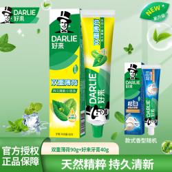 好来 双重薄荷牙膏大容量家庭装含氟防蛀清新口气双重洁净