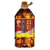 鲤鱼牌压榨纯香非转基因物理压榨菜籽油5L 大桶炒菜