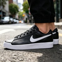 NIKE 男子COURT HERITAGE黑白低帮时尚运动休闲鞋IQ9750-004