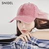 SNIDEL ERA联名刺绣棒球帽 橘色 均码