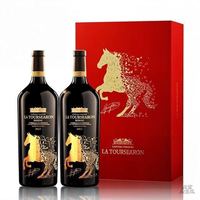 拉赛龙 马年限定 超级波尔多干红葡萄酒 1.5L 双瓶礼盒装