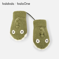 巴拉巴拉 balaOne儿童手套男童加绒包指保暖恐龙造型可爱
