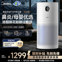 美的 空气净化器家用除甲醛TVOC除烟味异味净化机除菌除病毒除粉尘雾霾除