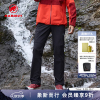 MAMMUT Runbold IV 男士户外徒步防风吸湿排汗弹力长裤 黑色