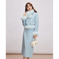 爱依服 时尚要在2026冬季新款法式名媛淑女气质高级感上下套裙