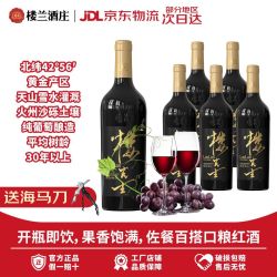 楼兰 lola 楼兰 楼先生 赤霞珠干型红葡萄酒 6瓶*750ml套装