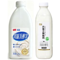 鲜淳 全脂风味发酵乳酸牛奶 950ml