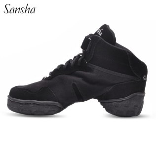 SANSHA 法国三沙sansha正品女士成人爵士舞舞蹈鞋广场舞跳舞鞋女软底真皮