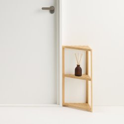 無印良品 MUJI 无印良品 竹材 三层角落置物架收纳