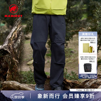 MAMMUT Crag 男士户外攀岩耐磨简约时尚休闲长裤 黑色