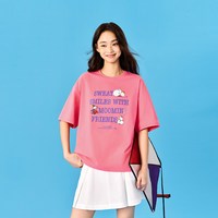 安踏 x姆明联名丨多彩休闲短袖速干t恤女夏季新款宽松透气运动上衣