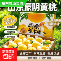 山东蒙阴黄桃脆甜产地直发新鲜应季水果 单果200g+ 带箱5斤净重4.6斤