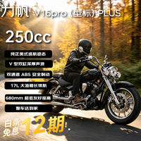 力帆 V16 pro（ 型标PLUS）250V型双缸美式巡航太子ABS低座高复古26款