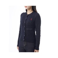 RALPH LAUREN 拉夫劳伦 麻花针织开衫 女士毛衣