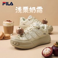 FILA 山竺鞋丨FILA斐乐面包鞋26冬季新款女厚底休闲板鞋