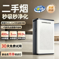 生活电器 家庭极速除烟 30秒急速净味丨持续净化无烟丨触控液晶屏