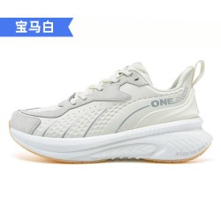 玩觅 皮面运动鞋女减震轻便休闲慢跑鞋软底超轻秋冬跑步鞋男