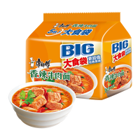 移动端、88VIP：康师傅 大食袋 红烧牛肉面 120g*5袋