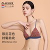 Claesen's claesens无钢圈内衣女小胸法式三角杯夏薄款腰果花性感棉质文胸罩