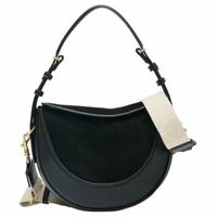 ZARA 拼色设计简约百搭磁吸搭扣翻盖手提斜挎包