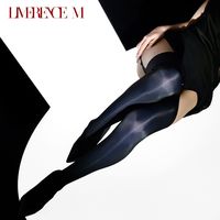 Limerence M 「150D宝石」春秋新时尚厚款150D黑透彩丝袜光亮打底裤袜