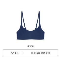 Claesen's claesens内衣女无痕隐形小胸聚拢文胸套装低胸夏季薄款无钢圈胸罩