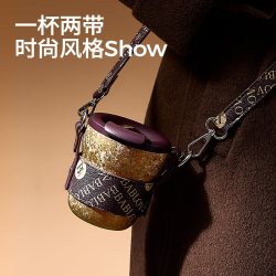 花伴森 纯钛保温杯咖啡杯女生便携高级生日礼物钛杯子