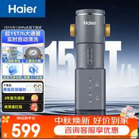 海尔 前置过滤器大通量家用全屋自来水过滤净水器40微米全自动反冲洗实时水压监测防爆防冻H