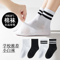 卡拉美拉 精选 男女童棉袜 亲肤透气中筒袜 可爱卡通休闲袜 5双