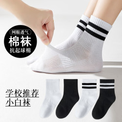 卡拉美拉 精选 男女童棉袜 亲肤透气中筒袜 可爱卡通休闲袜 5双