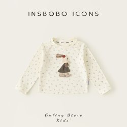 insbobo 女童长袖t恤2026秋季新款小女孩漂亮上衣宝宝洋气春秋衣服