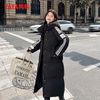 鸭鸭羽绒服 正品淡人穿搭情侣款韩版时尚休闲加厚百搭长款羽绒服女