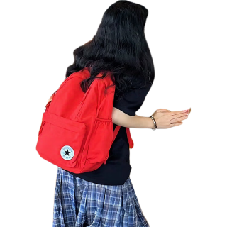 匡威 双肩包书包 2026新款经典大学生初中生背包女大容量 学院红【专柜正品 假一赔