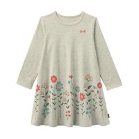 千趣会 童装春秋款女童裙子可爱印花日系长袖纯棉连衣裙