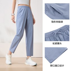 361° 361运动裤女2025夏季宽松透气冰丝女裤弹性速干裤跑步裤休闲裤子