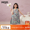 马骑顿 女童夏季新品休闲碎花裙甜美舒适穿搭中大童连衣裙 花色 110
