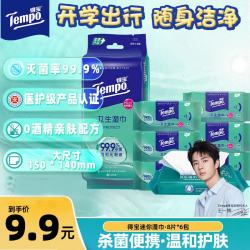 得宝 湿巾 8片*6包