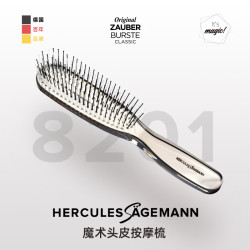 赫格丽 魔术系列头皮按摩梳hercules梳子直发梳按摩梳 薄樱粉大只（8203）张小婉推荐