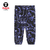 Aape 旗舰店男装秋冬猿颜硅胶章闪电迷彩舒适束脚休闲长裤6796XAH