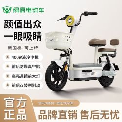 绿源 新国标电动车长续航电动自行车48V21A男女生代步通勤铅酸电瓶车 海鸥灰 质保10年】