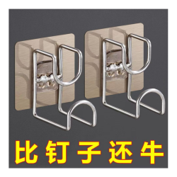 家用免打孔脸盆架收纳架强力卫生间挂盆置物架浴室壁挂架粘钩挂钩