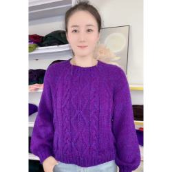 彩貂绒织「红红火火上衣」手工diy   非成品 拍2送工具