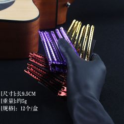 美发彩钢夹鸭嘴夹手推波纹夹子烫染发造型分区夹不锈钢定位夹台