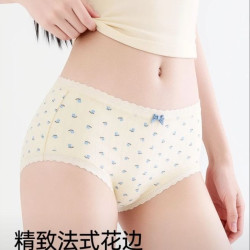 莫代尔 女士内裤女纯棉2026年最新款全棉底裆10a级抑菌夏季中腰三角裤头