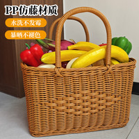 清洁收纳:Q146中式中国结菜篮子超市购物篮野餐篮洗澡篮买菜篮子手提篮