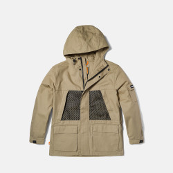 Timberland 官方男装户外中长款风衣防泼水冲锋衣连帽外套夹克A6PZH DH4 M 175/100A
