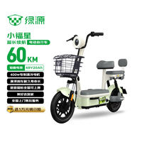 绿源 乐骑9 75公里续航 沙淡绿 48V20Ah 铅酸电池 电动自行车