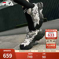FILA 蕨草老爹鞋 女款雪白藕灰 38.5码 休闲运动鞋