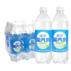 延中 盐汽水600ml*20瓶整箱批发低能量碳酸咸味饮料解渴夏季饮品